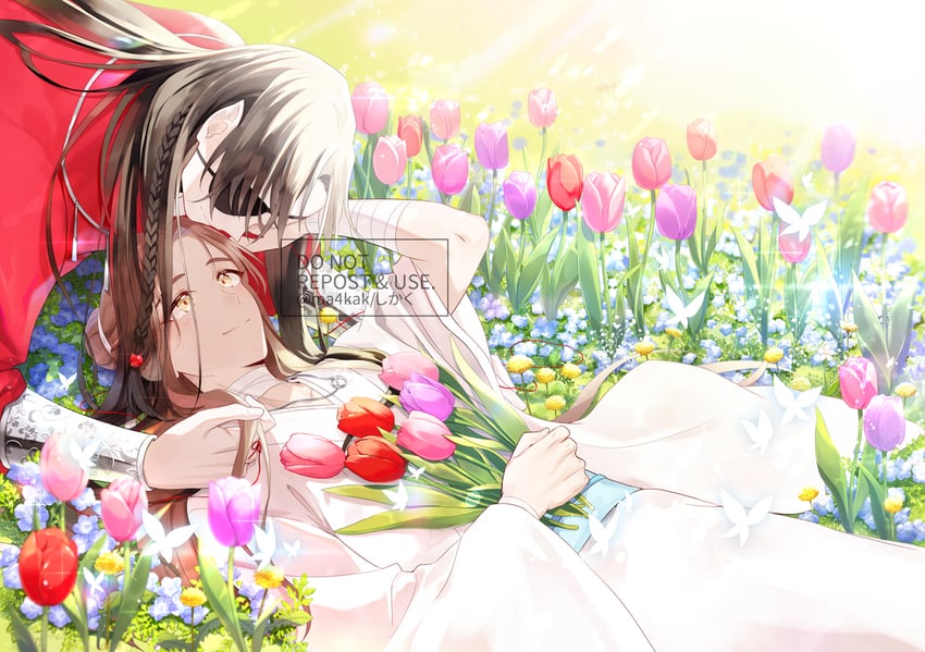 xie lian and hua cheng (tianguan cifu) drawn by ssk_(yoiosushi)