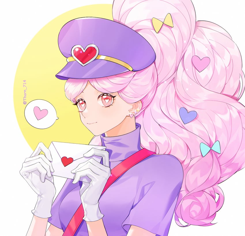 cotton candy cookie (cookie run and 1 more) drawn by thorn_714