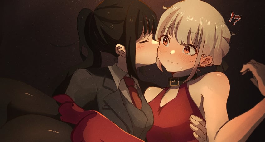 nishikigi chisato and inoue takina (lycoris recoil) drawn by tsuki_(syee8825)
