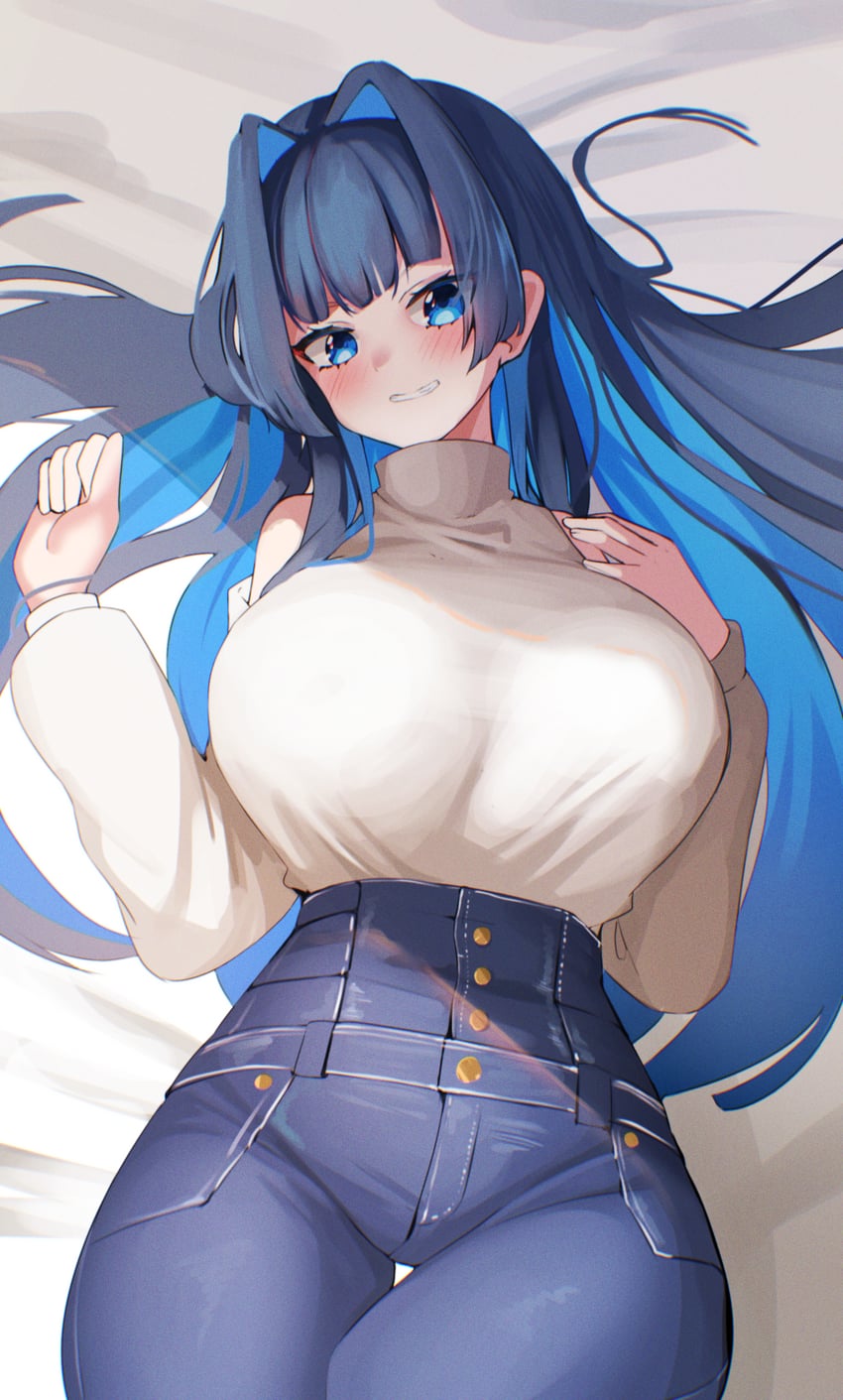 ouro kronii (hololive and 1 more) drawn by awun