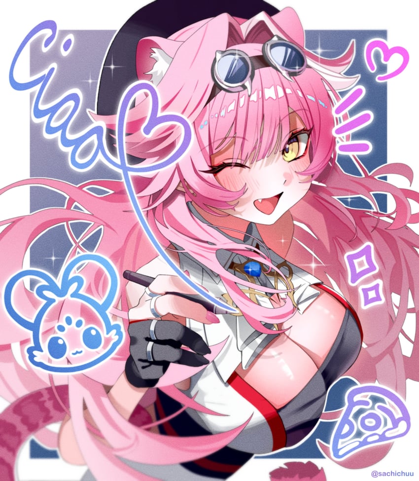 raora panthera and chattino (hololive and 1 more) drawn by sachichuu