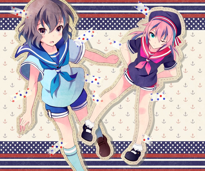 kirino ranmaru and shindou takuto (inazuma eleven and 1 more) drawn by kyu
