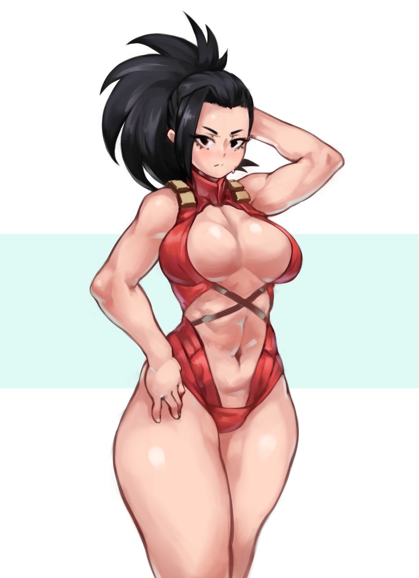 yaoyorozu momo (boku no hero academia) drawn by kelvin_hiu