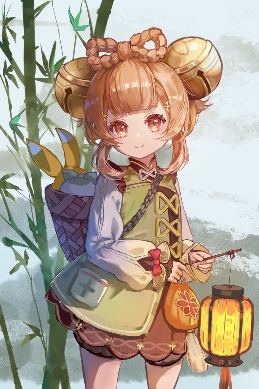 crystalfly, yaoyao, and yuegui (genshin impact) drawn by cocona_w