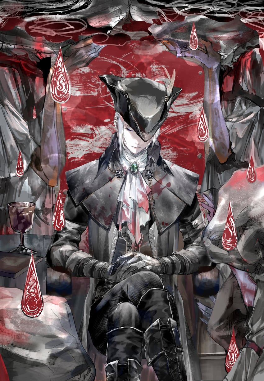 lady maria of the astral clocktower and messengers (bloodborne) drawn by enmokuritsu-d