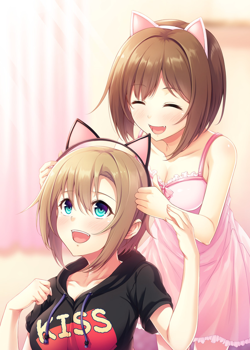 maekawa miku and tada riina (idolmaster and 1 more) drawn by hasumi_(hasubatake39)