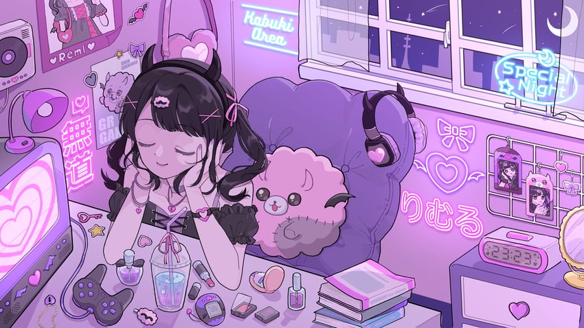 reml and pomemori (cevio and 2 more) drawn by tamaki_(o_dayuji)