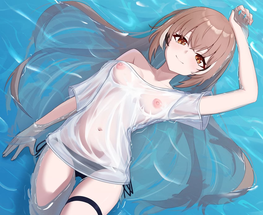 nanashi mumei (hololive and 1 more) drawn by telomere