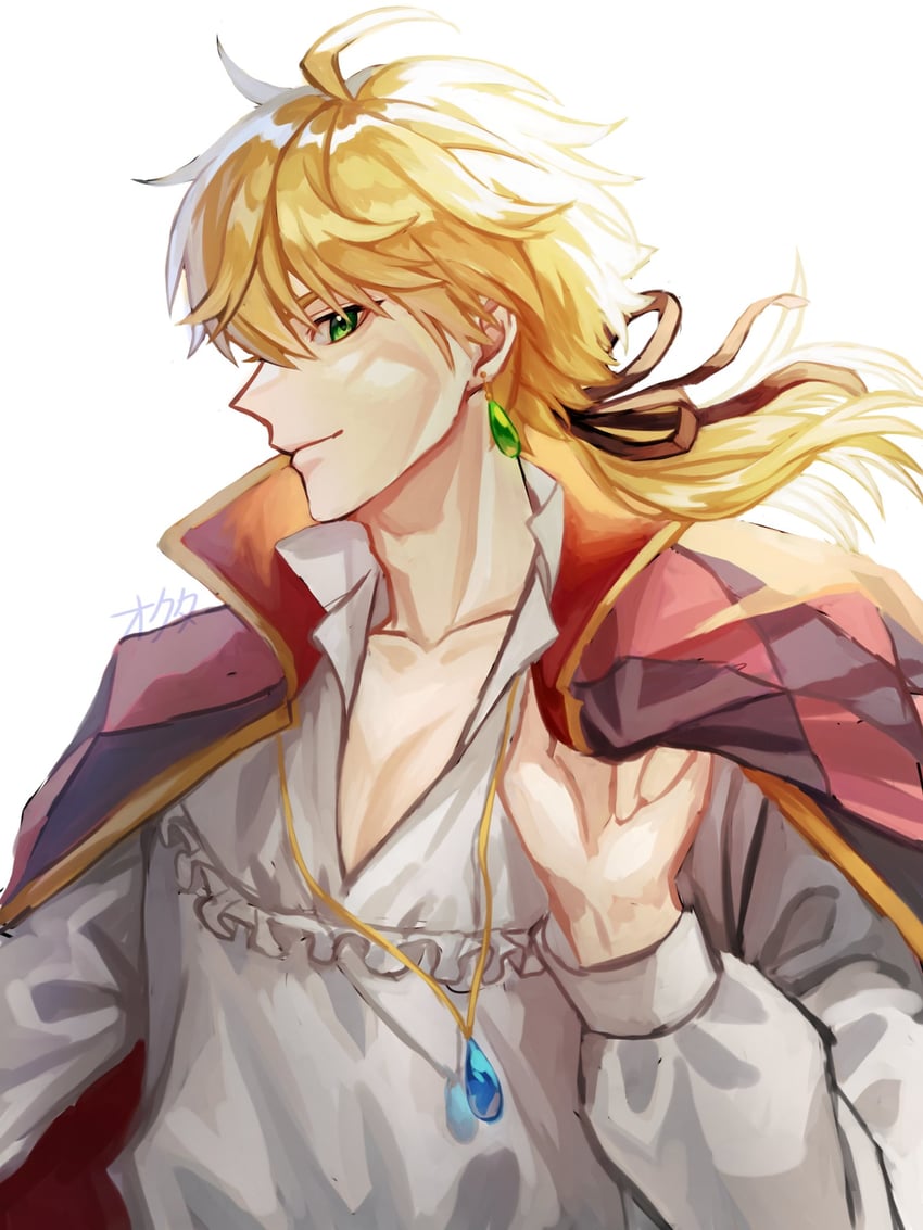 thoma and howl pendragon (genshin impact and 1 more) drawn by okuta_dayo