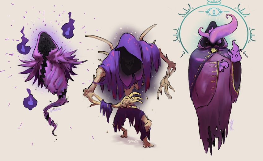 valaistunut alkemisti, kadotettu alkemisti, and epaalkemisti (noita) drawn by epebe