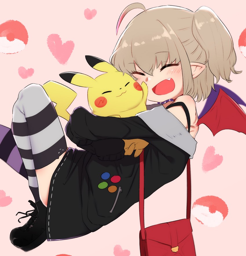 pikachu and makaino ririmu (pokemon and 1 more) drawn by utsusumi_kio