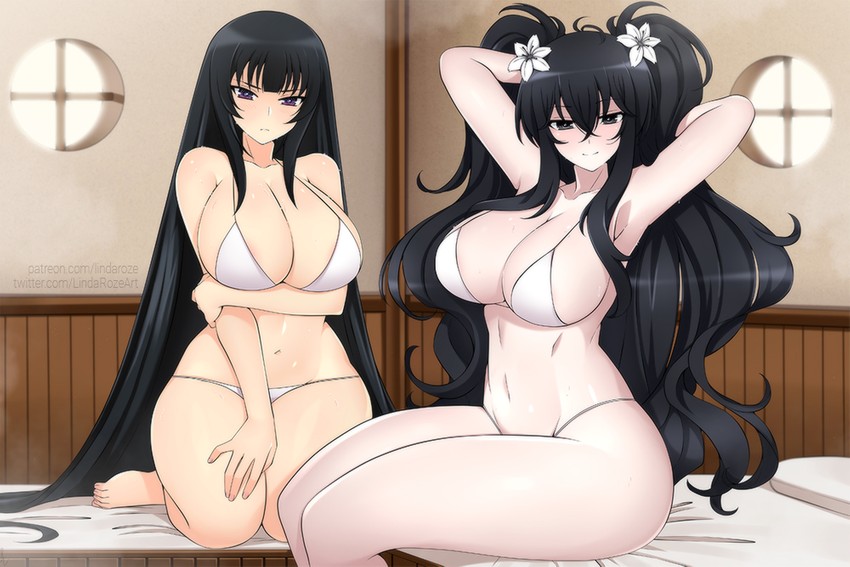 fubuki and kagura (senran kagura and 1 more) drawn by lindaroze