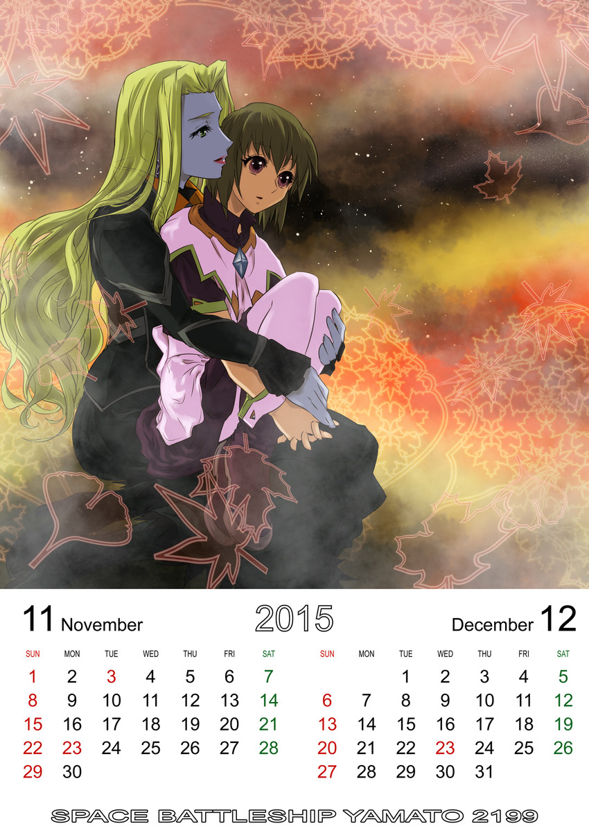 hilde schultz and elisa domel (uchuu senkan yamato and 1 more) drawn by supe_(yuusyasupepen)