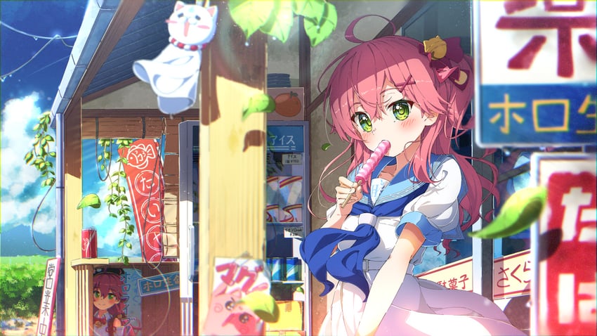sakura miko, 35p, and maguchi (hololive) drawn by ama_rei