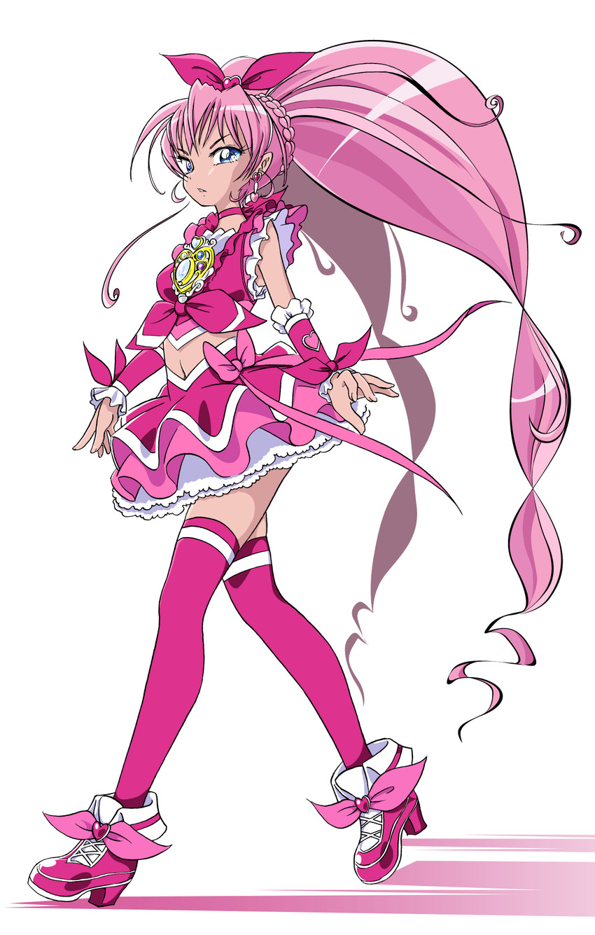 houjou hibiki and cure melody (precure and 1 more) drawn by tospal