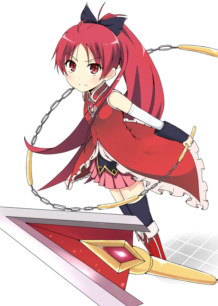 sakura kyoko (mahou shoujo madoka magica) drawn by tazaki_hayato