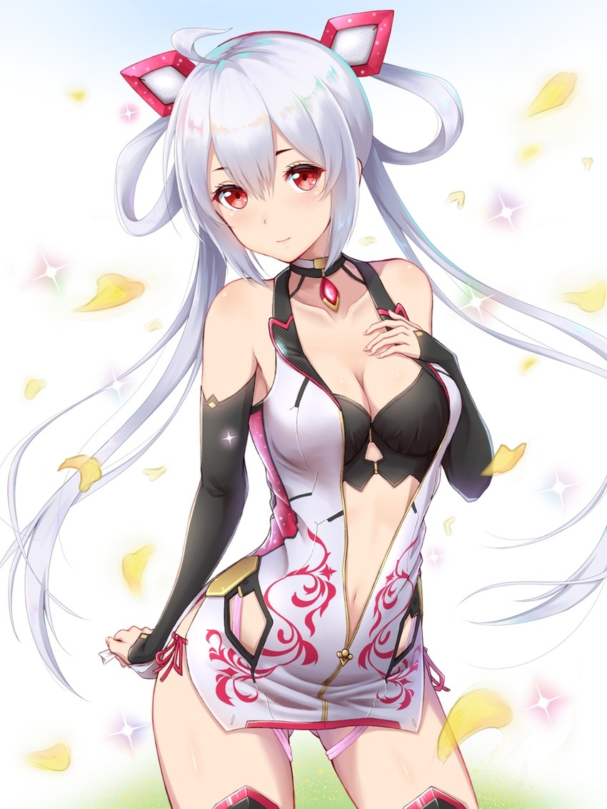 matoi and innocent cluster (phantasy star and 1 more) drawn by toki_(toki_ship8)