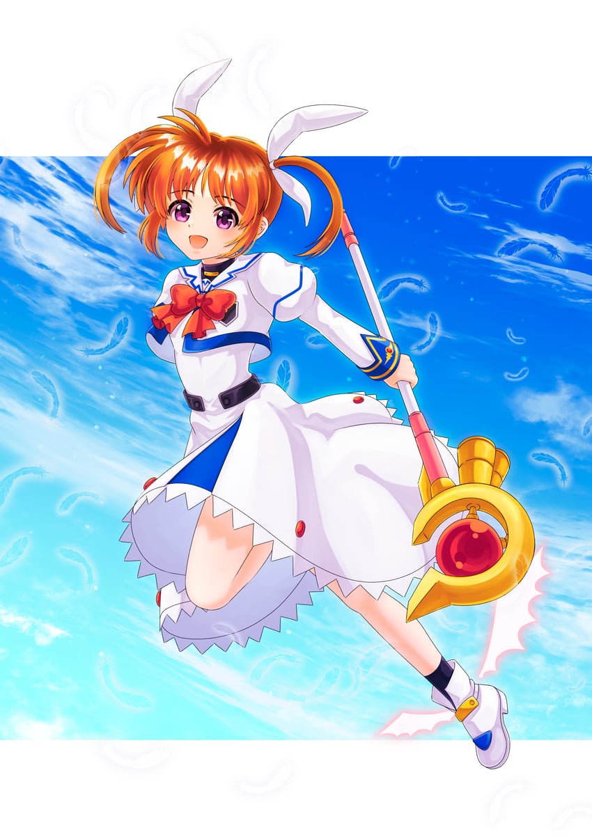 takamachi nanoha and raising heart (lyrical nanoha and 1 more) drawn by jyouka