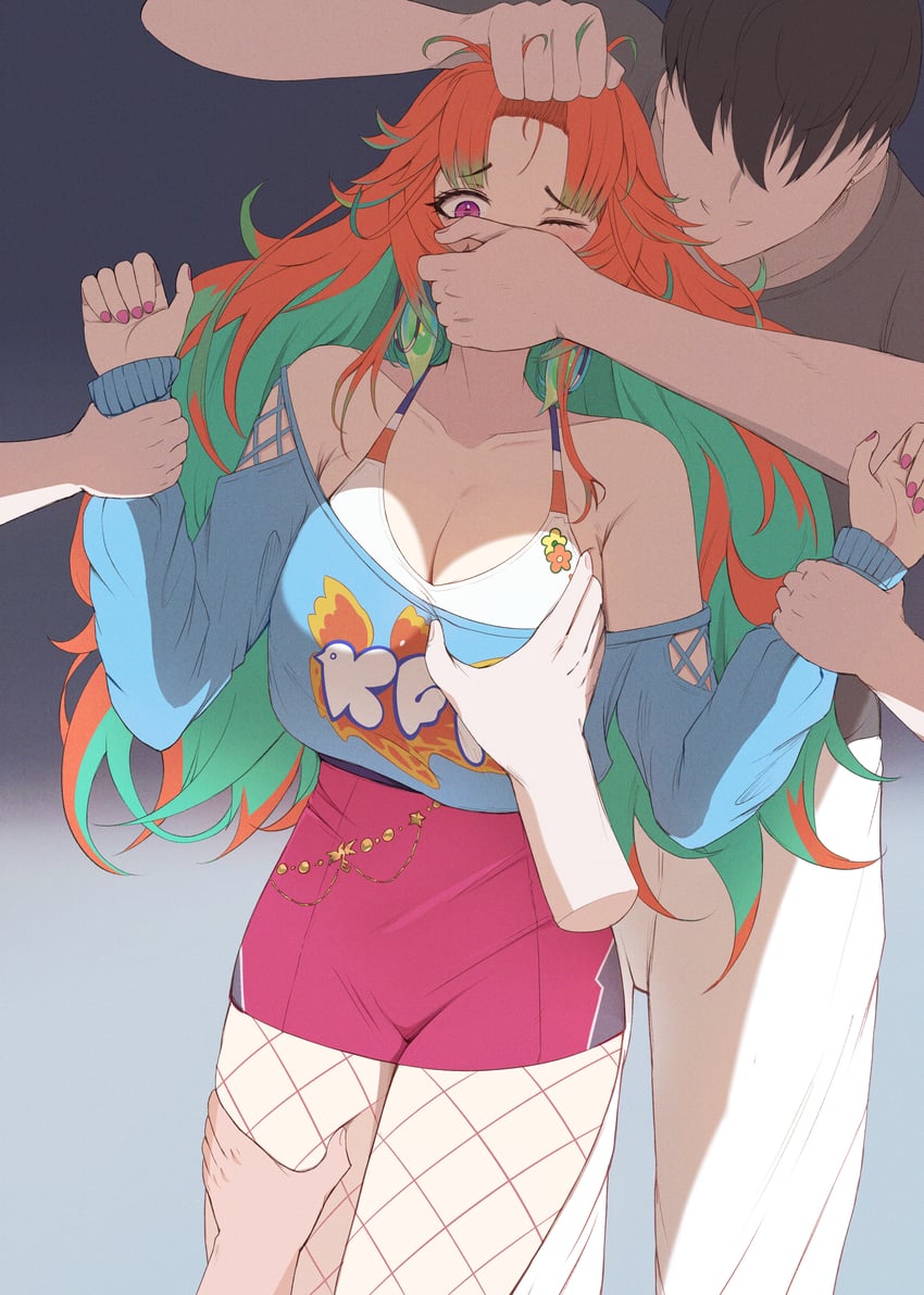 takanashi kiara (hololive and 1 more) drawn by cheseu