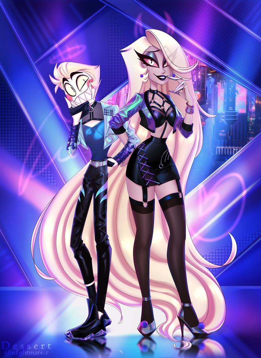 akali, evelynn, lucifer morningstar, lilith, k/da all out evelynn, and 1 more (league of legends and 1 more) drawn by n1ghtmare_r