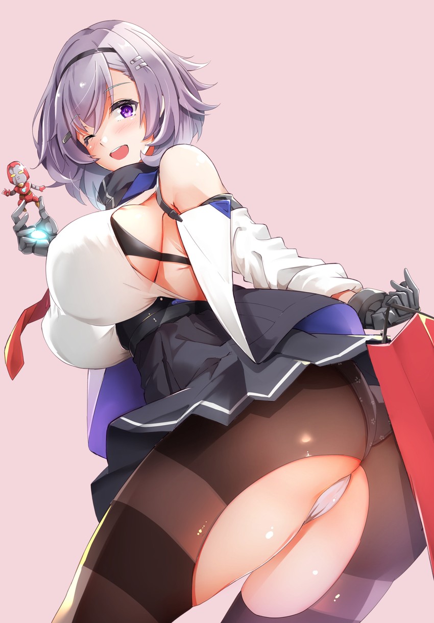 iron man and reno (azur lane and 1 more) drawn by sezok