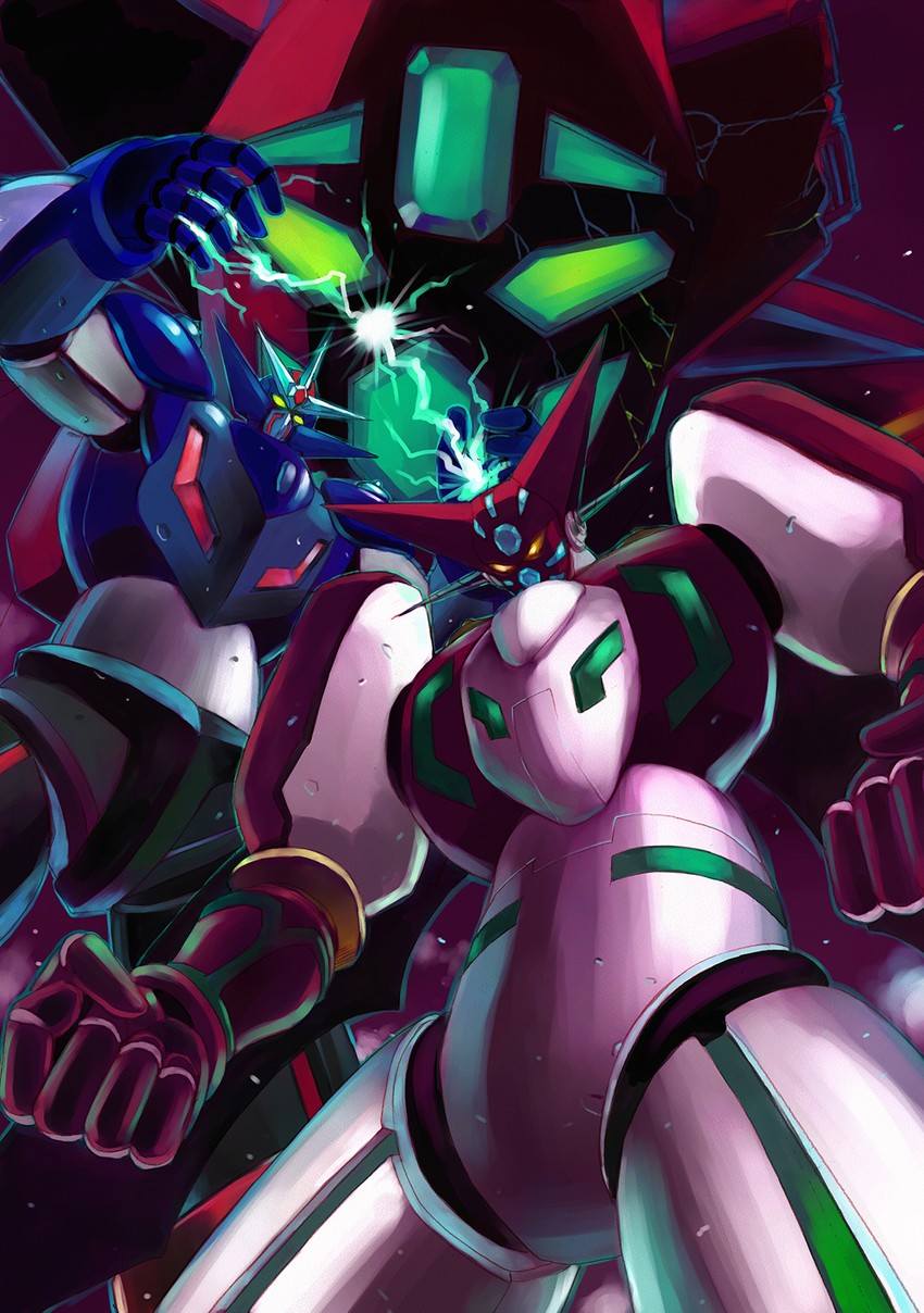 getter-1, shin getter-1, and neo getter-1 (getter robo and 3 more) drawn by hinoki_kazushi