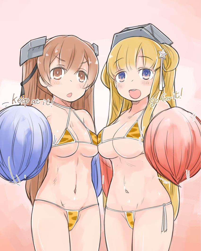 fletcher and johnston (kantai collection) drawn by enjaku_izuku