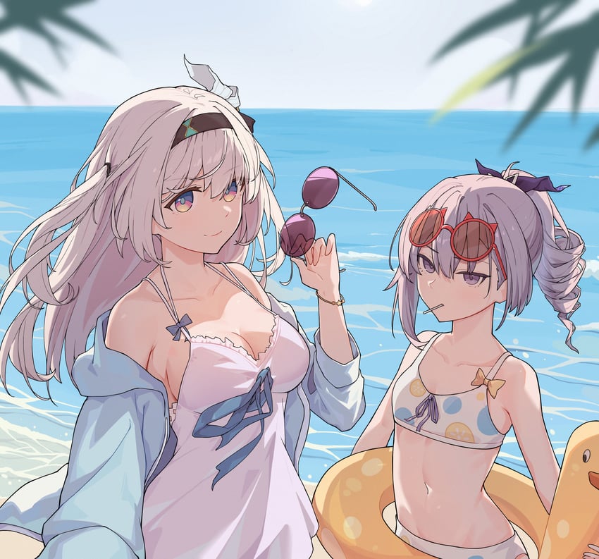 firefly and silver wolf (honkai and 1 more) drawn by penichet