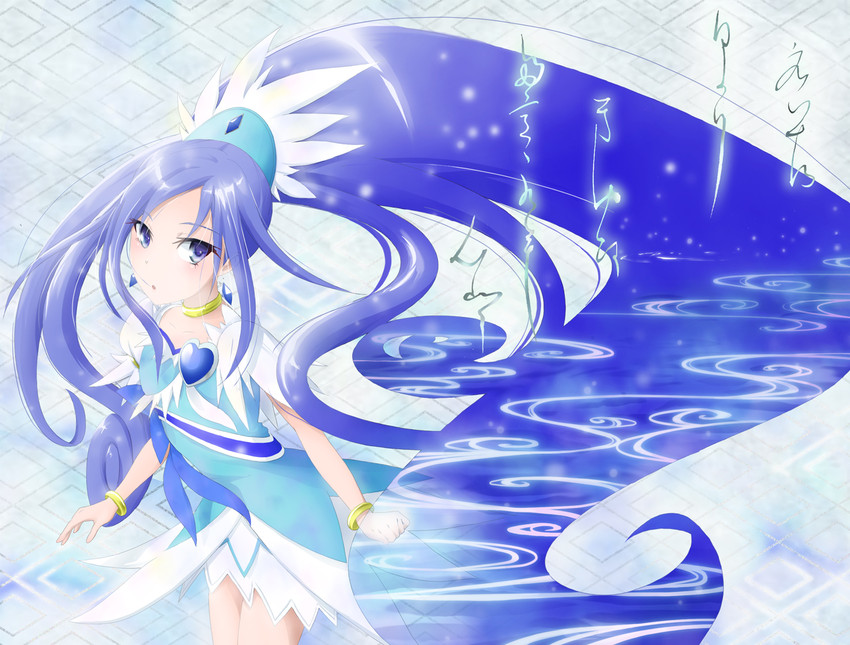 hishikawa rikka and cure diamond (precure and 1 more) drawn by kirimochi_(pixiv3838663)