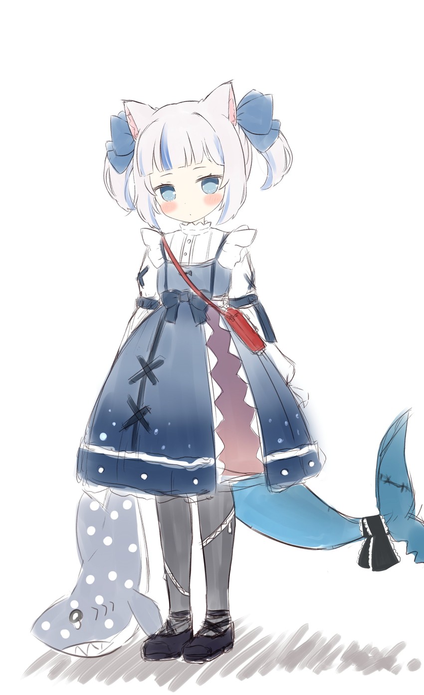 gawr gura (hololive and 1 more) drawn by cocozasa