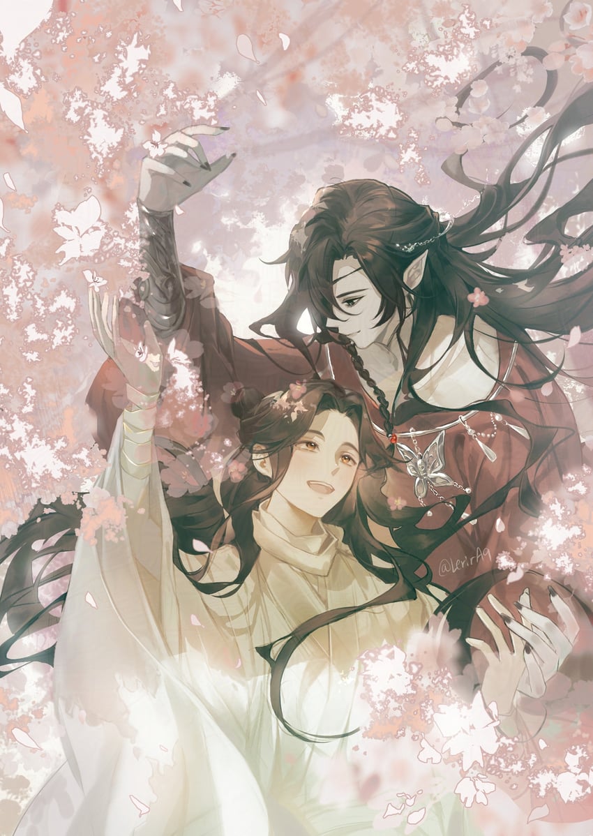xie lian and hua cheng (tianguan cifu) drawn by lerira9