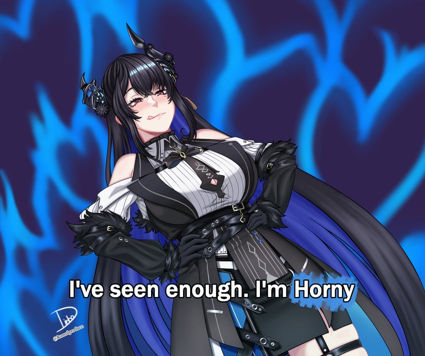 nerissa ravencroft (hololive and 1 more) drawn by romulproduce