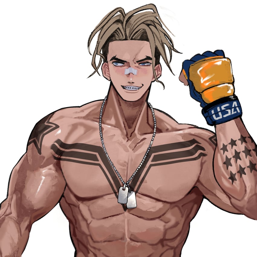 luke sullivan (street fighter and 1 more) drawn by hexermer