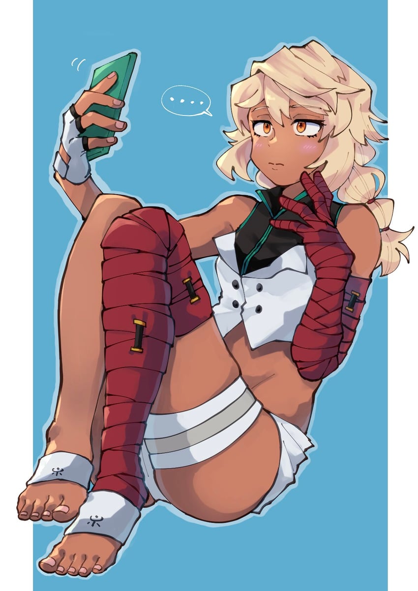 ramlethal valentine (guilty gear and 1 more) drawn by oushiza_towel
