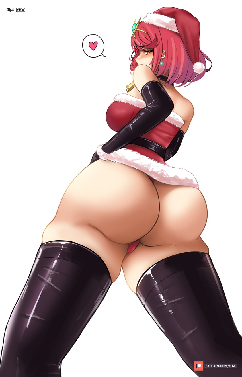 pyra (xenoblade chronicles and 1 more) drawn by mystyhw