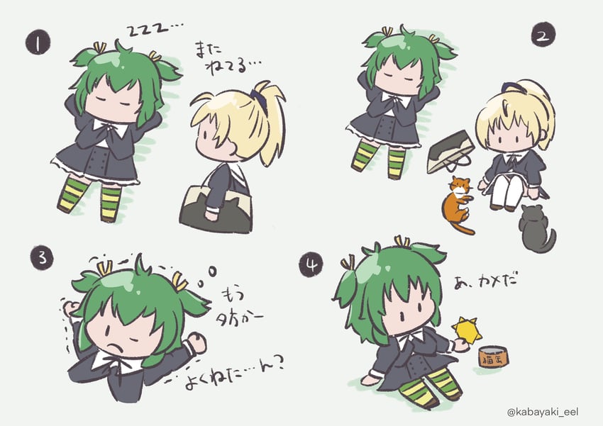 ando tazusa and yoshimura thi mai (assault lily) drawn by kabayaki_(kabayaki_eel)