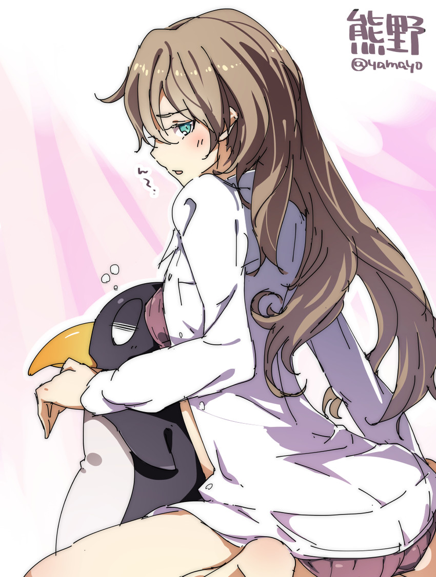 kumano and failure penguin (kantai collection) drawn by super_zombie