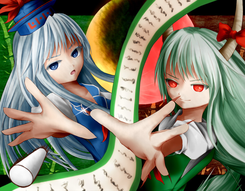 kamishirasawa keine and ex-keine (touhou) drawn by yamabuki_(yamabuki_xxxxx)