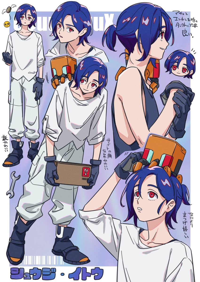 shuji ito and conch (gundam and 1 more) drawn by kanmi0503