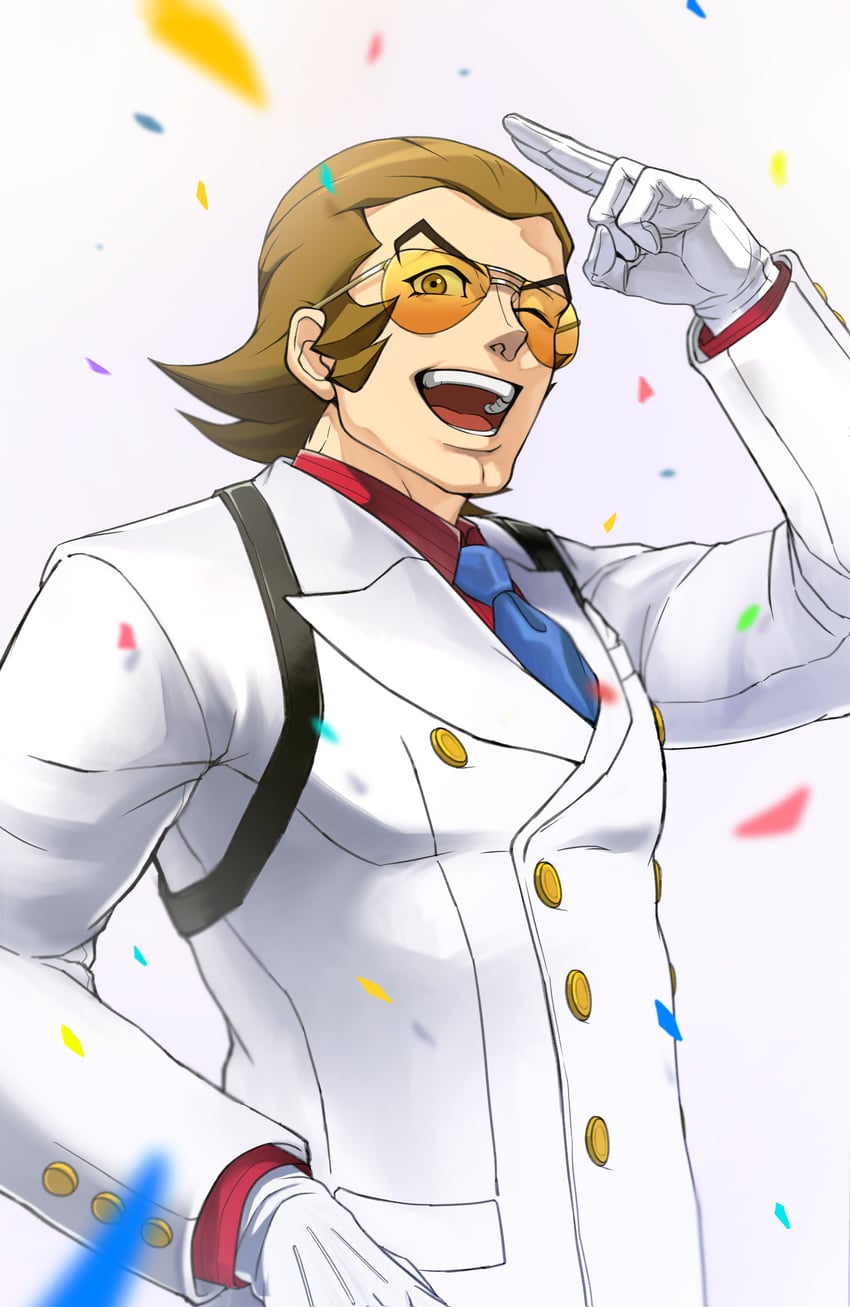 bobby fulbright (ace attorney and 1 more) drawn by sano_(hospital_0434)