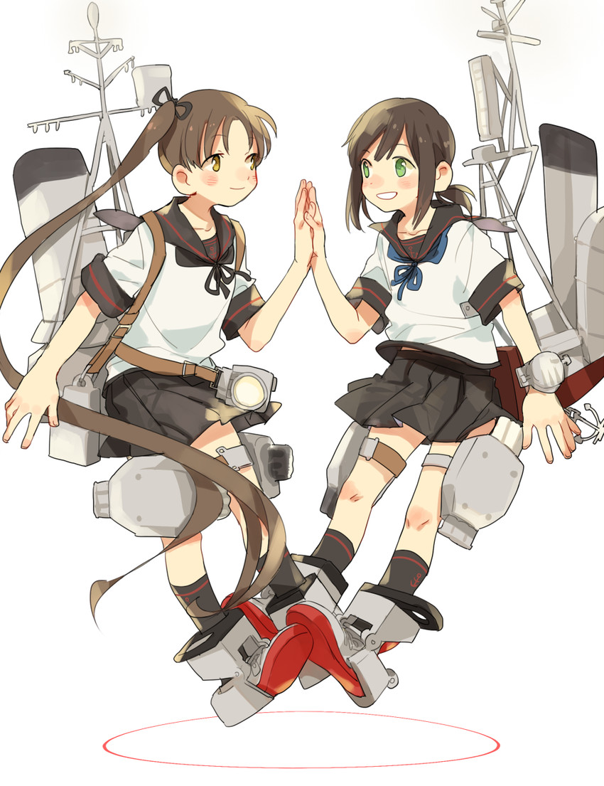 fubuki, fubuki kai ni, ayanami, and ayanami kai ni (kantai collection) drawn by d.y.x.