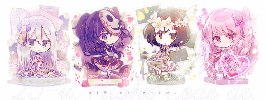 asahina mafuyu, shinonome ena, akiyama mizuki, and yoisaki kanade (project sekai) drawn by amano_mizu
