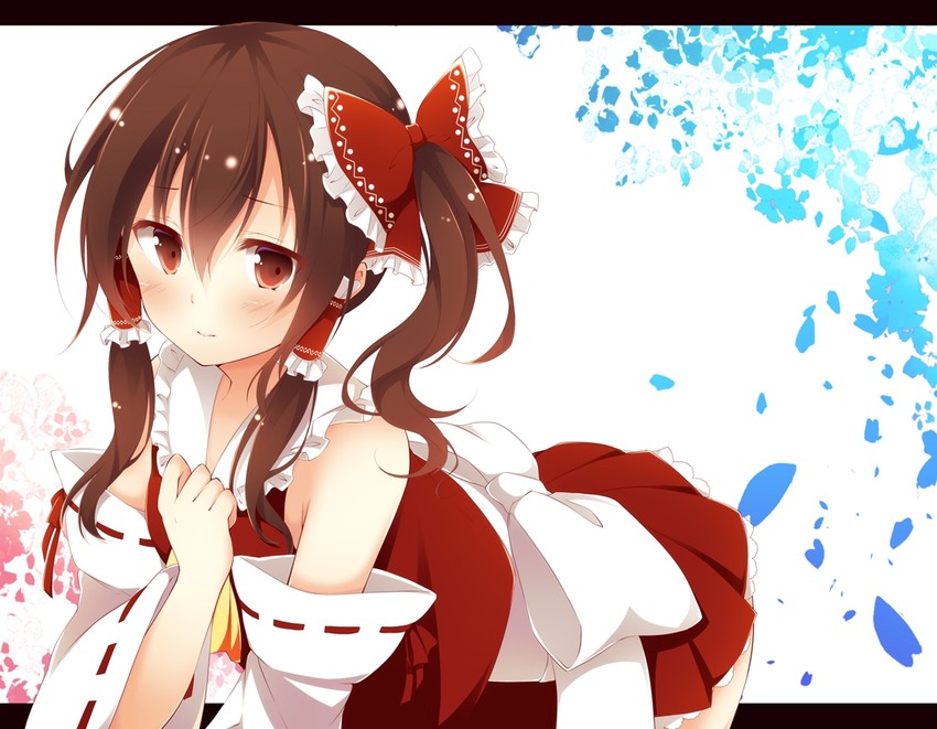 hakurei reimu (touhou) drawn by beni_shake and toosaka_asagi