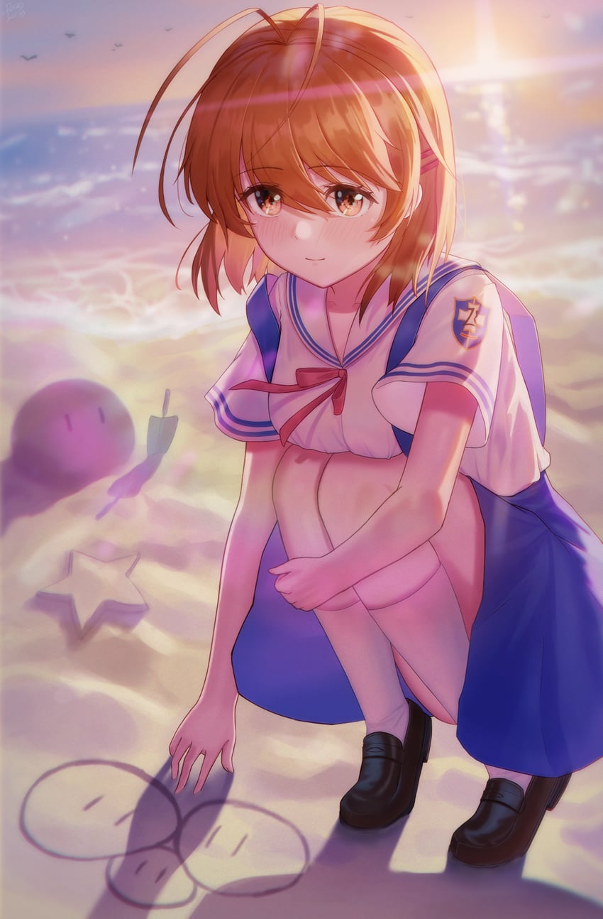 furukawa nagisa (clannad and 1 more) drawn by flowingcrescent