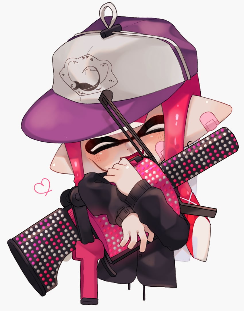 inkling player character and inkling girl (splatoon) drawn by sabata_saba