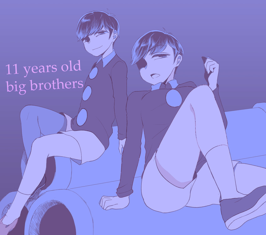 matsuno osomatsu and matsuno karamatsu (osomatsu and 1 more) drawn by jagi_ishi
