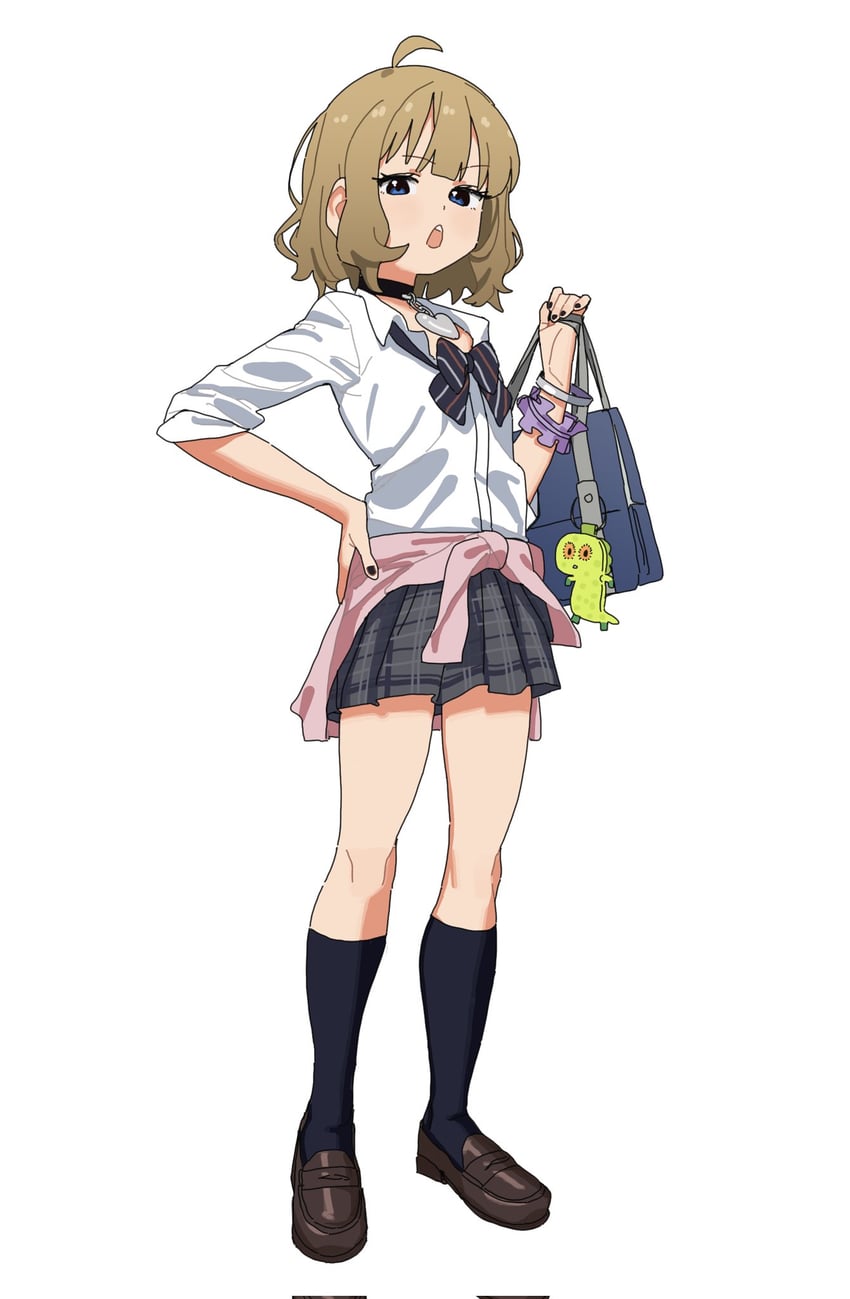 suou momoko and chupacabra (idolmaster and 2 more) drawn by kan_ppang