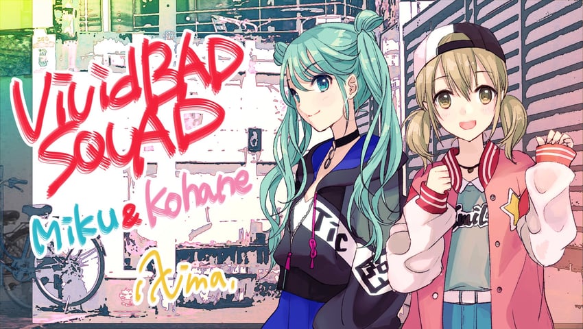 hatsune miku, azusawa kohane, and vivid bad squad miku (vocaloid and 1 more) drawn by ixima