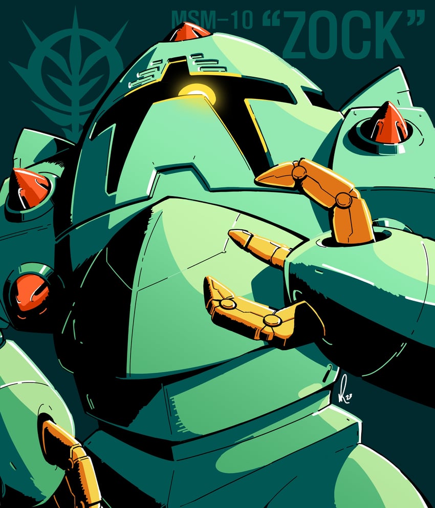 zock (gundam and 1 more) drawn by alex_(apdoodles)