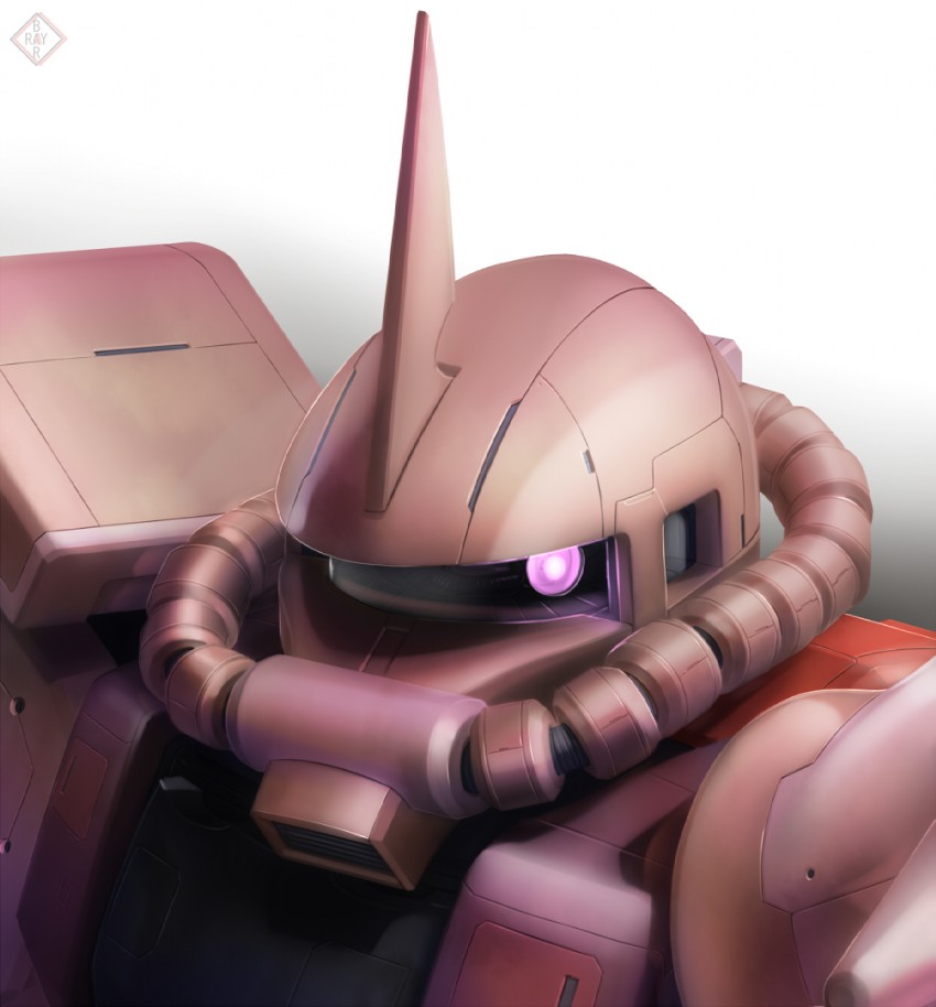 zaku ii and zaku ii s char custom (gundam and 1 more) drawn by raybar